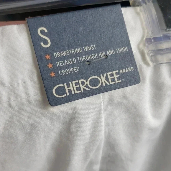 Cherokee | Crop Pants | Lightweight | Sz S |White - Picture 2 of 7